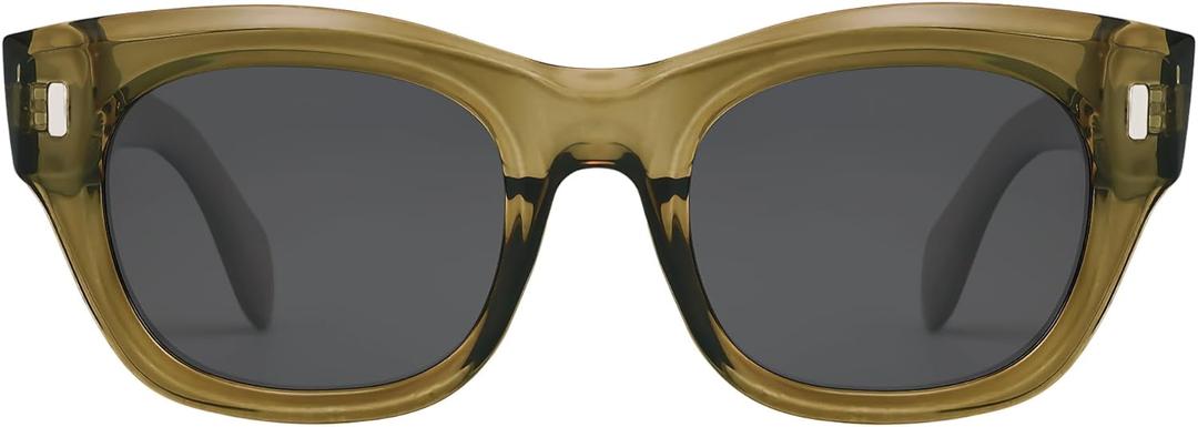 Appassal Classic Retro Polarized Sunglasses Womens Mens Vintage Square Thick Frame Sunnies AP3711