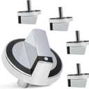 Upgraded W10284885 Control Knob 5 Pack Compatible with Whirlpool W10284885,WPW10284885,1874811,AP6018699,PS11752001,EAP11752001,PD00005137 (Pack of 4)