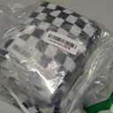 Jacquotha Wash Cloths Checkered 4 Pack (Black and White) - Cotton Washcloths for Face Body, 13 x 13 Inches Daily Cleansing Kitchen Towels