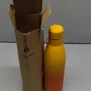 BJPKPK 25oz Insulated Stainless Steel Water Bottles Reusable Metal Travel Sports Water Bottle Keep Cold and Hot,Sunset Orange
