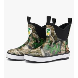 HISEA Kid's Deck Boots Waterproof Lightweight Ankle Rain Boots for Boys Girls Rubber Boots Non-slip Child Rain Shoes 1