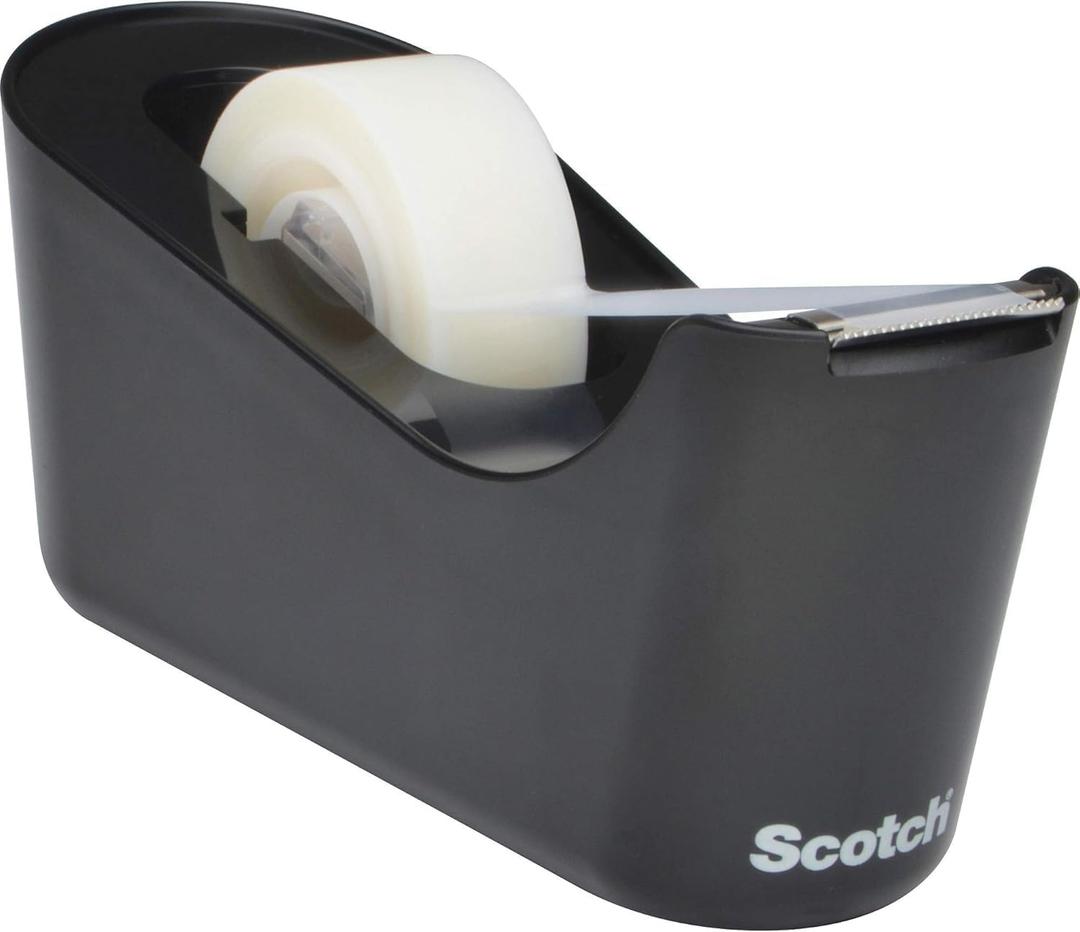 Scotch Desktop Dispenser, Black, No Tape Included, 1 Dispenser/Pack (C18-B-0)