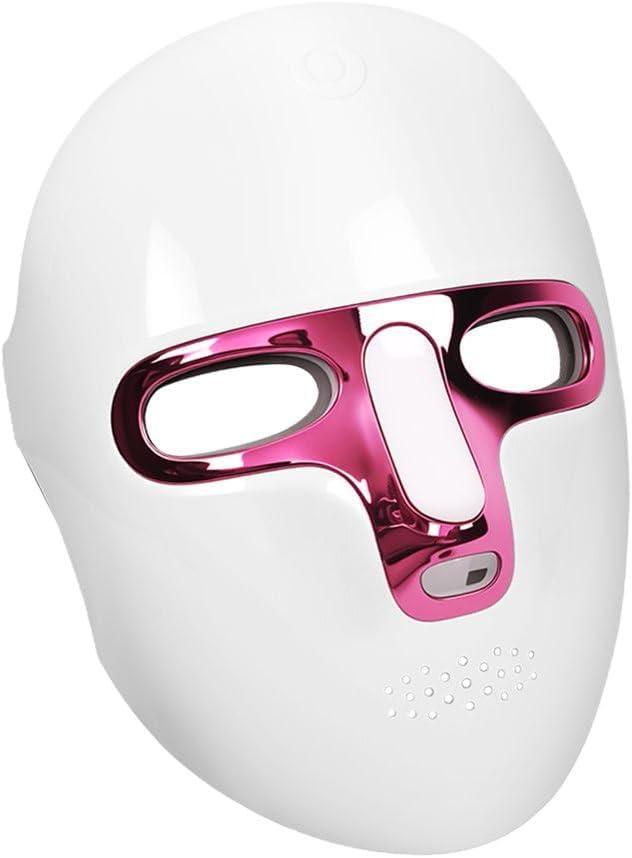 7 Colors Red Light Mask for Face, Fine Lines, 7-1 Colors LED Facial Skin Care Mask, Portable and Rechargeable