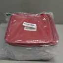 Cookie Storage Containers Airtight - 3-Pack 3.7L Square Plastic Containers With Lids for Baked Goods, Cupcake Storage & Meal Prep - BPA Free, Airtight Flat Reusable Muffin Storage Container