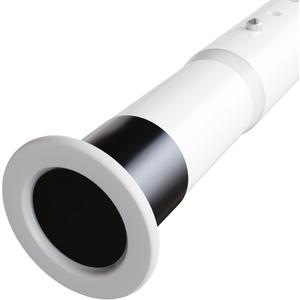 Oxdigi Tension Curtain Rods Adjustable Shower Curtain Rod Spring Tension 102.8-122.4 Inches, Long Curtain Rod No Drill No Rust Antislip Heavy Duty for Bathroom, Windows, Closet, Room Divider, White
