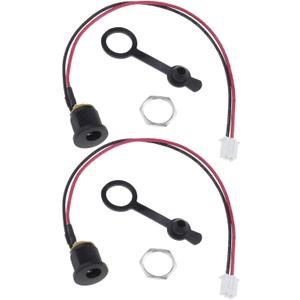 The Lord of the Tools 2Pcs Electric Bike Charging Port Replacement E-Bike Scooter Charging Dc Port Compatible with Charging Hole DC5.5x2.1mm Accessories 16cm/ 6.3in