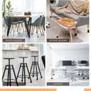 VOCOMO 5/8" Round Rubber Chair Leg Tips Caps, 16 Pack Small Chair Leg Floor Protectors Small Furniture Legs Caps Non Slip Reduce Noise for Hardwood Floors (Black, Fit: 16mm to 17mm)