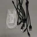 10-Pack Multi Short USB Cables & TypeC-C Cables for Charging Stations Compatible/w iPhone16 &15, iPhone5-14/ iPads/iPad mini/iPad Pros/Samsung Moblies & Tablets/Pixel & Nexus/HTC/Sony(Black)