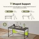 Mericonia 32x16 Inch Computer Desk, 0.6" Thick Small Office Table