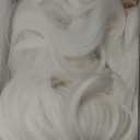 White Wig with Bangs for Women Long White Wavy Wigs 26 Inch Natural Looking Heat Resistant Synthetic Wig for Daily Party Use