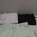 Riyiper 3 Pack Women Wide Leg Sweatpants Drawstring Straight Pants Elastic Waist Joggers Open Bottom Sweatpants with Pockets (Large, Beangreen, Light Gray, Black)