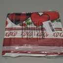 XCHI Plaid Love Hearts Valentine’s Day Tablecloth Rectangle Table Cloth Washable Table Covers for Indoor Outdoor Dining Home Party Decorations 60x84 Inch