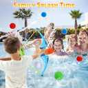 25Pcs Reusable Water Balloons with 2pcs Bow and Arrow for Kids, Pool Beach Water Fight Equipment for Boys and Girls, Outdoor Summer Toys for Kids Ages 3-12
