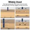 FivePears Up&Down Cut Compression Spiral Router Bit 1/4 inch Shank with Extreme Life Coated, 1/4" Cutting Diameter, 1" Cutting Length, CNC Carbide End Mill for Wood Carving Engraving Grinding Grooving