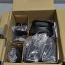 Panasonic Cordless Phone with Answering Machine, Advanced Call Block, Bilingual Caller ID and High-Contrast Display, Expandable System with 3 Handset Cordless Telephones - KX-TGD833M (Metallic Black)