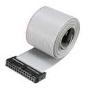 uxcell IDC Gray Wire Flat Ribbon Cable 26 Pins 128cm Length 2.54mm Pitch Type-B