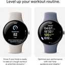 Google Pixel Watch 4 (41mm) - Android Smartwatch - Heart Rate and Sleep Tracking - 30-Hour Battery - Fitness Tracking - Google AI - Matte Black Aluminum Case - Obsidian Active Band - LTE (2025 Model)