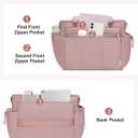 Lunch Box for Women Lunch Bag Tote - Soft Lightweight Large Lunchbox - Insulated Cooler Bag with Adjustable Shoulder Strap for Adult Work Office Camping Outdoor Picnic Travel Beach Shopping 10L Pink