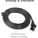 15Ft Extra Long Power Cord Compatible with PS5 PS4 PS3 Slim, Xbox Series S/X, Xbox One S/X, Samsung TCL Sharp Toshiba Insignia LG TV AC Power Cable Replacement