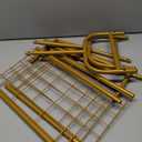 AUPSEN Kids Clothing Rack with Bottom Storage Shelf, Metal Toddler Dress Up Rack for Little Girls, Kids Dress Up Clothes Storage for Coats, Skirts, Dance CostumeGold