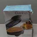 Waffle Maker by Cucina Pro- Griddle Makes 7 Inch Thin, American Style Waffles for Breakfast- NonStick Waffler Iron w Adjustable Temperature Control & Recipe Guide, Easy Use Kitchen Appliance Essential