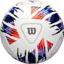 WILSON NCAA Vivido Replica Soccer Ball - Size 5, White/Orange/Purple