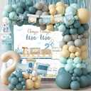 Chugga Chugga Two Two Birthday Decotations, Train 2nd Birthday Party Supplies, Second Bday Decotation for 2 Year Old Party