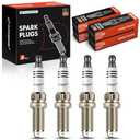 A-Premium Iridium Platinum Spark Plugs Compatible with Mini Cooper 2007-2015, Cooper Countryman 2011-2016, Cooper Paceman 2013-2016, Pack of 4