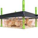 Chick Brooder Heater Plate, 12"x16" Warmer Brooder Plate for Chicks with Adjustable Height & Temperature Display, 30W Temperature Control Brooder Heating Plate for 40 Baby Chicks Duck