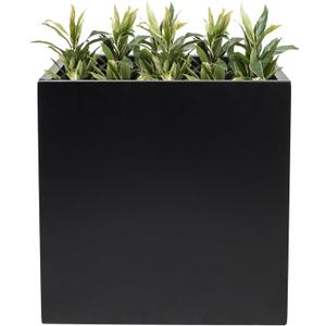 Tall Rectangular Removable Planter for Indoor or Outdoor Terraces, Porches, Durable All Weather, Garden, Modern Design, for Plants, Flowers(Cube)