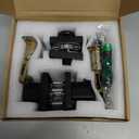 Front Door Lock Set Exterior Door Lock Set,Door Handle with Single Cylinder Deadbolt Lock,Keyed Alike Door Locks for Front Door(Matte Black,1Pack Set)