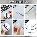 Simgoing 103 Pcs DIY Graduation Lei Giant Friendship Bracelet 2026 Grad Necklace Garland Jumbo Birthday Friendship Banner Kit Famous Singer Customizable Party Decor(White Gray Black)