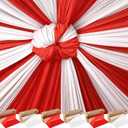 6 Rolls 100FT x 54IN Circus Plastic Tablecloth Roll with Slide Cutter Box, 7200" x 54"