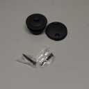 Black Bathtub Tub Drain Conversion Kit Assembly, Wellup Lift and Turn Twist Tub Drain Trim Kit with Two-Hole Overflow Faceplate, Matte Black