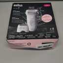 Braun Epilator Silk-pil 7, Hair Removal Device, Women Shaver & Trimmer, Wet and Dry, Wide Head, Includes Shaver Head and Trimmer Comb, SE7-041, Silver