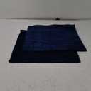 MIULEE 20x20 Inch Velvet Throw Pillow Covers, Pack of 2 - Dark Blue, Super Soft Decorative Square Cushion Cases Modern Luxury Home Decor for Sofa, Couch, Bed, Chair with Invisible Zipper