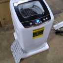 BLACK+DECKER 0.9 Cu. Ft. Portable Washer, 6.6 lb. Capacity Washing Machine for Homes & Apartments, 5 Wash Cycles, Quick Connect Sink Adapter and Drain Hose Included, Transparent Lid, BPWM09W, White