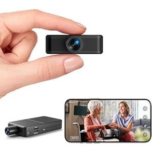 Mini Camera Wireless, 4K HD Nanny Cam, 10hr Continuous Recording WiFi Small Camera, FREE Cloud & SD Storage, No WiFi Needed Mini Camera, Motion Detection & Night Vision for Pet/ Baby/ Nanny Surveillance