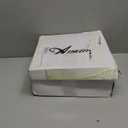 Athlefit Women's White Chelsea Boots Fall Platform Ankle Boots Slip on Chunky Lug Sole Boots Size 7, Cream