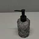 Glass Soap Dispenser, 330ml/11oz Refillable Wash Soap Dispenser with Pump, Hand Liquid, Dish Detergent, Shampoo Lotion Bottle for Bathroom Countertop Kitchen Laundry Room, Black