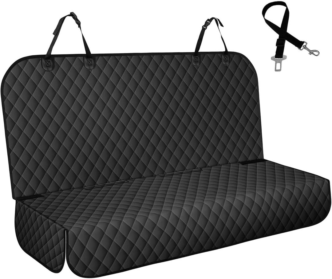 Meolsaek Car Seat Cover for Dogs, Non-Slip Rear Waterproof Car Bench Seat Cover for Back Seat, Dog Car Seat Cover for Trucks SUVs Most Cars (Bench)