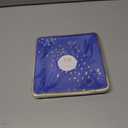 Silver Spoons Deco Collection Blue with Gold Square Disposable Paper Side Plates - 7" (Pack of 18) - Perfect for Weddings, Parties & Special Occasion