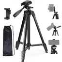 NEEWER Entry Level Version Tripod for Cell Phone & Camera, Metal Lightweight Portable Travel Stand with Cold Shoe Cellphone Holder Mount Compatible with iPhone for Video Recording Filming, TP53