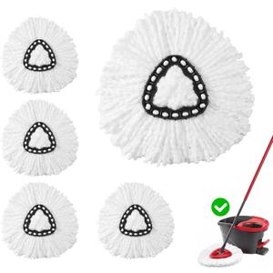 Microfiber Mop Heads Replacement for Ocedar Mops Head, Compatible with O Cedar Mop Replacement Heads,for Hardwood Laminate Tile Floors,Perfect for Home Kitchen Bathroom Living Daily Cleaning-4 Pack