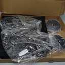 Upgraded Pet Screen Door,Fits Door Opening Size 34''x 83'',Thickened Cat Resistant Mesh Screen Door for Living Room,Kitchen,Bedroom,Cat Proof Screen with Zipper Closure.(U-Type,Black)