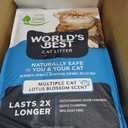 WORLD'S BEST CAT LITTER Multiple Cat Lotus Blossom Scented 32-Pounds - Natural Ingredients, Quick Clumping, Flushable, 99% Dust Free & Made in USA - Floral Fragrance & Long-Lasting Odor Control