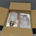 VerRon Wall Sconces, Gold Bathroom Light Fixtures, Modern Vanity Lights, Sconces Wall Lighting with Clear Glass, Sconces Wall Decor Set of 2, Light Fixture for Mirror, Living Room, Bedroom, Hallway