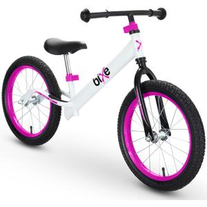 Balance Bike: for Big Kids Aged 4, 5, 6, 7, 8 and 9 Years Old - No Pedal Sport Training Bicycle | 16inch Wheel (Pink)