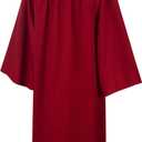 SAMDEEMI Unisex Adult Matte 2026 Graduation Gown and Cap Set with Tassel for High School and College Bachelor 12 Colors (Red)