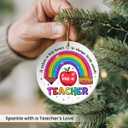 3 x Teacher Appreciation Gifts for Women Men, Pre-K Christmas Ornaments 2025 Back to School, Thank You Presents Teachers Day Christmas Retirement Gifts from Students